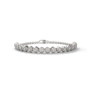 Tennis Brilliant Lab Grown Diamond OR Moissanite Bracelet
