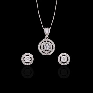 Eternal Glow Pendant & Stud Earrings Set | Luxury Jewellery